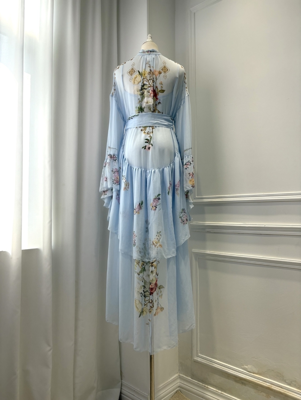 Camilla ruffle high low dress with long sleeve - Picture 14 of 15